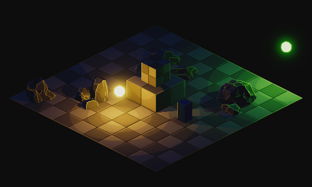 3D Pixel Art Outlines