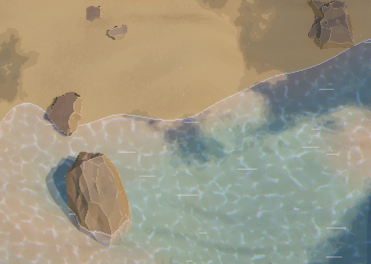 3D Pixel Art Water Shader